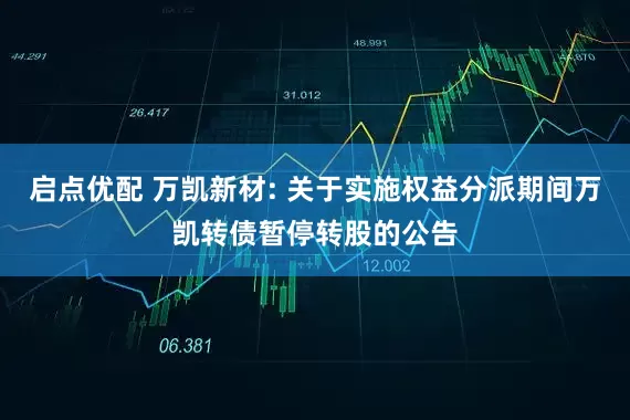 启点优配 万凯新材: 关于实施权益分派期间万凯转债暂停转股的公告